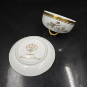 Bernardaud, Individual Butter Dishes, Pastoral Collection in Grisaille Limoges