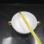 Bernardaud, Bouillon Bowls, Pastoral Collection in Grisaille Limoges