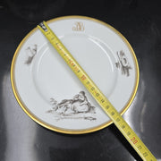 Bernardaud, Bouillon Bowls, Pastoral Collection in Grisaille Limoges