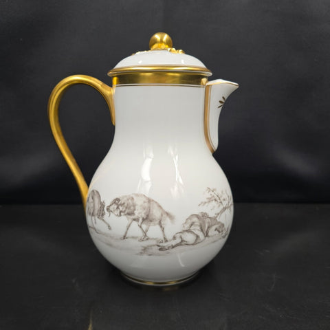 Bernardaud, Coffee Maker (Approx. 1L) Pastoral Collection in Grisaille Limoges