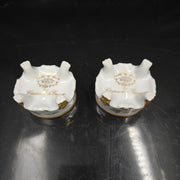 Bernardaud, Two Small Mustard Pots, Pastoral Collection in Grisaille Limoges