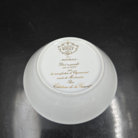 Bernardaud, Small Bowls, Pastoral Collection in Grisaille Limoges
