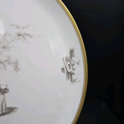 Bernardaud, Pie Dish, Pastoral Collection in Grisaille Limoges