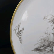 Bernardaud, Pie Dish, Pastoral Collection in Grisaille Limoges