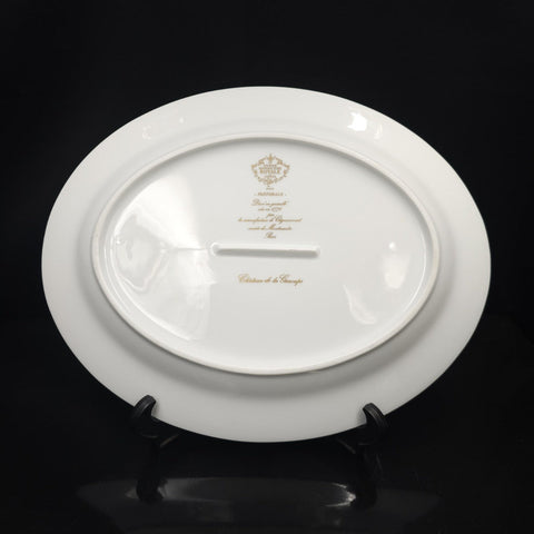 Bernardaud, Plat De Service 33.5×27cm Collection Pastorale En Grisaille Limoges