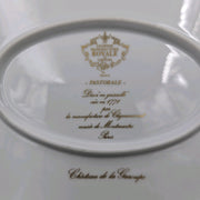 Bernardaud, Large Serving Platter 39×33cm, Pastorale Collection in Grisaille Limoges