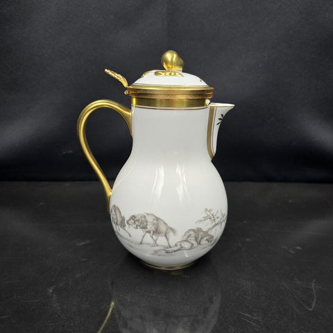 Bernardaud, Milk Jug, Pastoral Collection in Grisaille Limoges