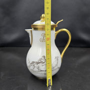 Bernardaud, Milk Jug, Pastoral Collection in Grisaille Limoges