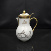 Bernardaud, Milk Jug, Pastoral Collection in Grisaille Limoges