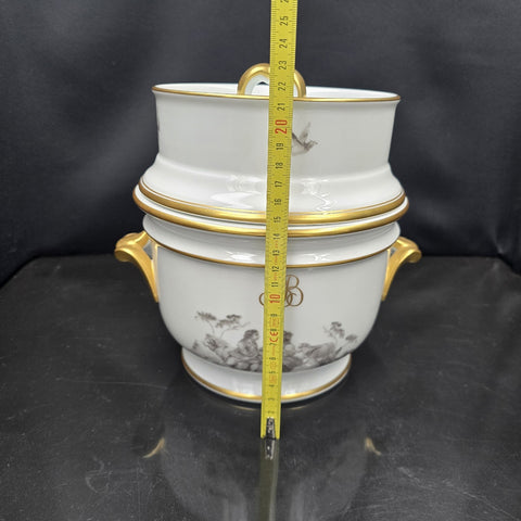 Bernardaud, Rare Cooler Collection: Pastorale En Grisaille, Limoges
