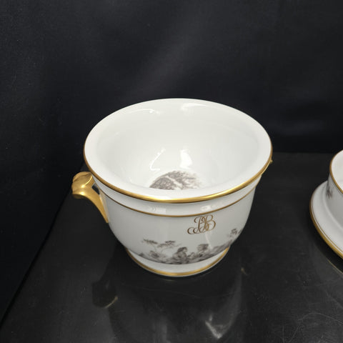 Bernardaud, Rare Cooler Collection: Pastorale En Grisaille, Limoges