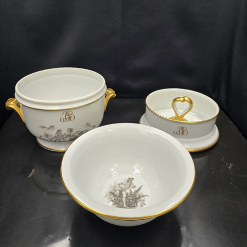 Bernardaud, Rare Cooler Collection: Pastorale En Grisaille, Limoges