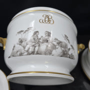 Bernardaud, Rare Cooler Collection: Pastorale En Grisaille, Limoges