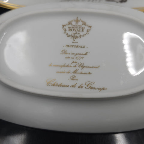 Bernardaud, Deux Raviers, Collection Pastorale En Grisaille Limoges