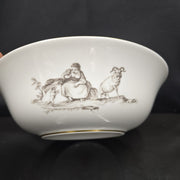 Bernardaud, Pastoral Collection Salad Bowl in Grisaille Limoges