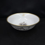 Bernardaud, Pastoral Collection Salad Bowl in Grisaille Limoges