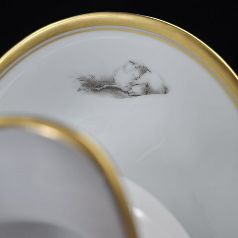 Bernardaud, Sauceboat, Pastoral Collection in Grisaille Limoges