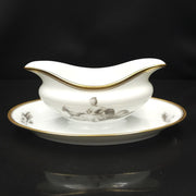 Bernardaud, Sauceboat, Pastoral Collection in Grisaille Limoges