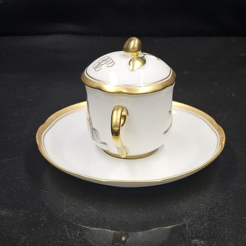 Bernardaud, Coffee Service, Collection, Pastorale in Grisaille. Limoges