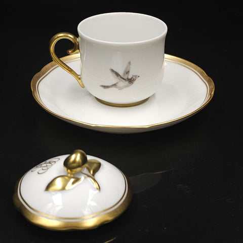 Bernardaud, Coffee Service, Collection, Pastorale in Grisaille. Limoges