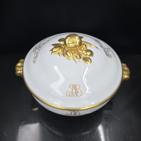 Bernardaud, Soup Tureen, Pastoral Collection in Grisaille Limoges