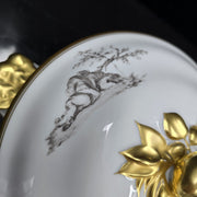 Bernardaud, Soup Tureen, Pastoral Collection in Grisaille Limoges