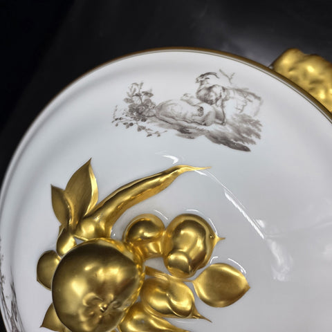 Bernardaud, Soup Tureen, Pastoral Collection in Grisaille Limoges
