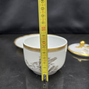 Bernardaud, Sugar Bowl, Pastoral Collection in Grisaille, Limoges