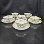 Bernardaud, Tea Service, Collection, Pastorale in Grisaille. Limoges