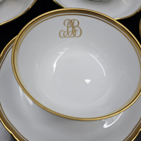 Bernardaud, Tea Service, Collection, Pastorale in Grisaille. Limoges