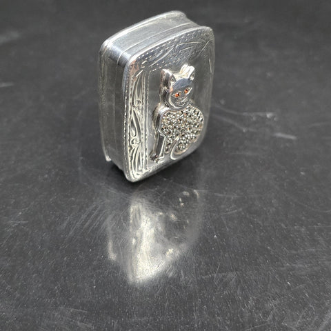 Birmingham 925 Sterling Silver Small Pill Box