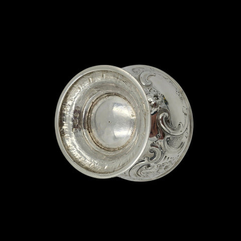 Ancien Bol Sur Pied En Argent Massif Anglais