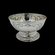 Ancien Bol Sur Pied En Argent Massif Anglais