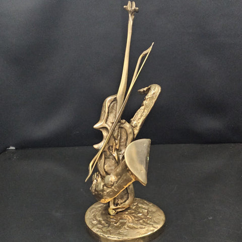 Yves LOHE Bronze Sculpture Musical Instruments Lohé