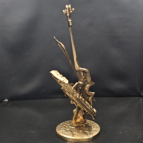 Yves LOHE Bronze Sculpture Musical Instruments Lohé