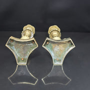 Paire De Bougeoirs En Bronze Doré Époque Restauration Vers 1830