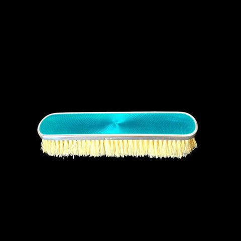 ENAMELED SILVER Antique Clothes Brush