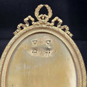 Antique Oval Gilt Bronze Frame