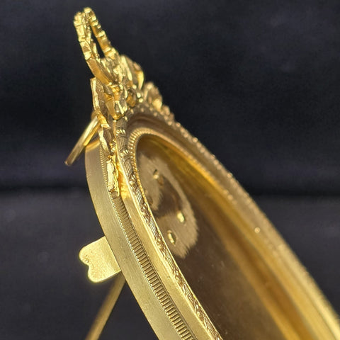Antique Oval Gilt Bronze Frame