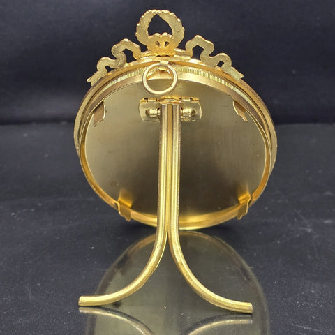 Antique Oval Gilt Bronze Frame