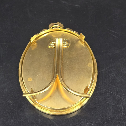 Antique Oval Gilt Bronze Frame