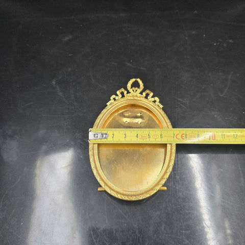 Antique Oval Gilt Bronze Frame