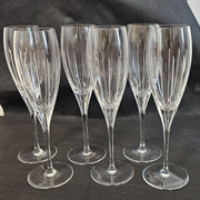 CHRISTOFLE IRIANA Flûtes À Champagne en Cristal x6