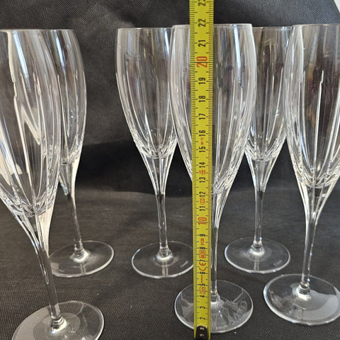 CHRISTOFLE IRIANA Flûtes À Champagne en Cristal x6