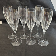 CHRISTOFLE IRIANA Flûtes À Champagne en Cristal x6