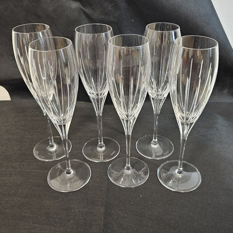 CHRISTOFLE IRIANA Flûtes À Champagne en Cristal x6