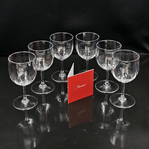 6 verres Cristal Baccarat modèle Montaigne optique