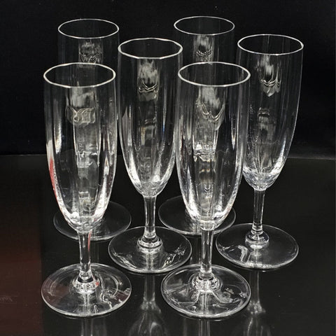 - Baccarat - 6 Montaigne optical model flutes