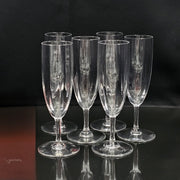 - Baccarat - 6 Montaigne optical model flutes