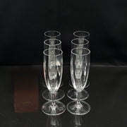 - Baccarat - 6 Montaigne optical model flutes